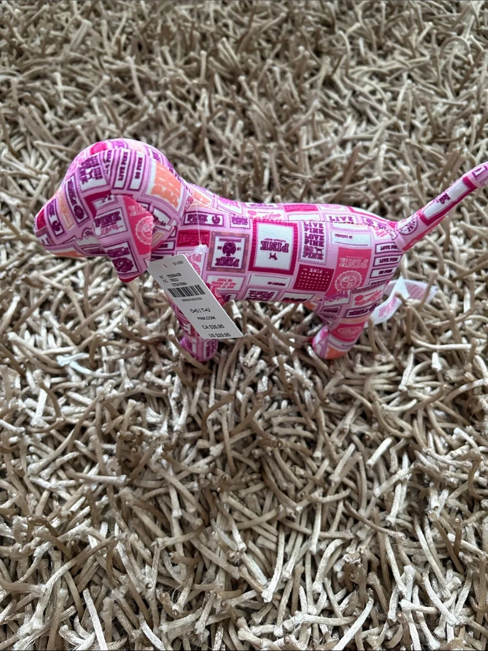 PINK Victorias Secret plush dog